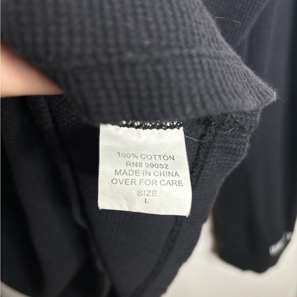 Hockey Waffle Knit Top Men’s (Eyes Without A Face) Size Large Dark Grey Shirt - Picture 5 of 7